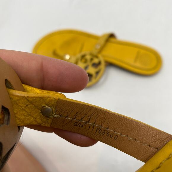 Tory Burch Yellow Miller Sandals - Picture 6 of 7